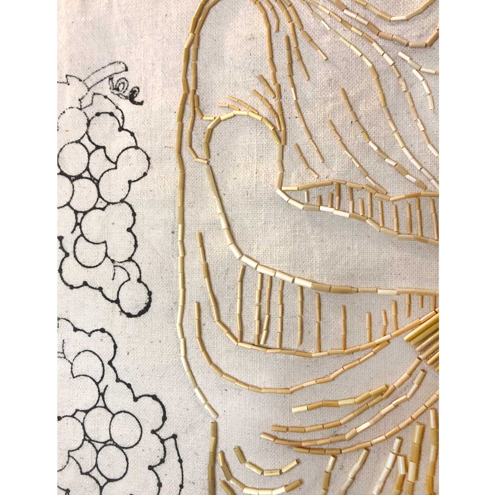 Demeter broderie paysanne détail